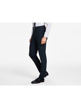 Bar III Mens Slim Fit Solid Suit Separates Pant Emerald  Green Size 36Wx32L NWT